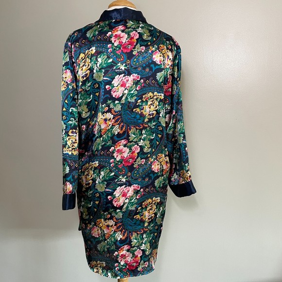 Vintage Victoria's Secret Gold Label Silky Oversized Sleep Shirt M - Picture 2 of 12